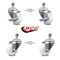 Service Caster 3 Inch Nylon Wheel Swivel 1/2 Inch Threaded Stem Caster Brakes SCC, 2PK SCC-TS20S314-NYS-121315-2-TLB-2 - alternate 6
